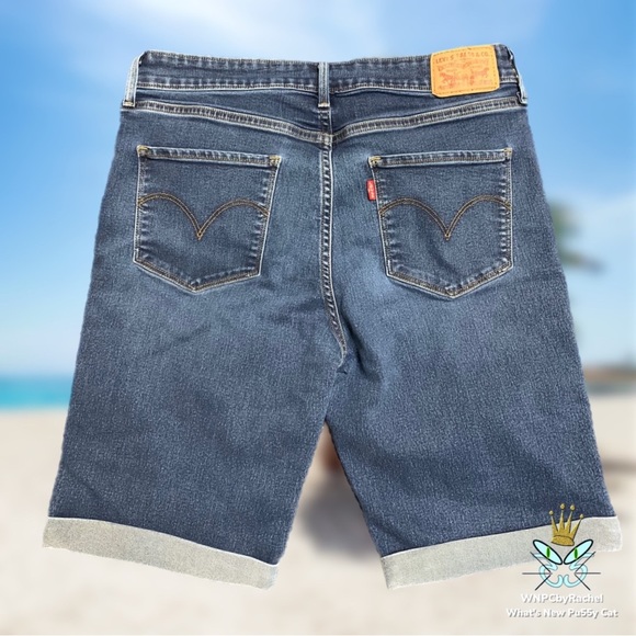 Levi’s Mid Length Cuffed Jean Shorts, Size 30 - Picture 4 of 8
